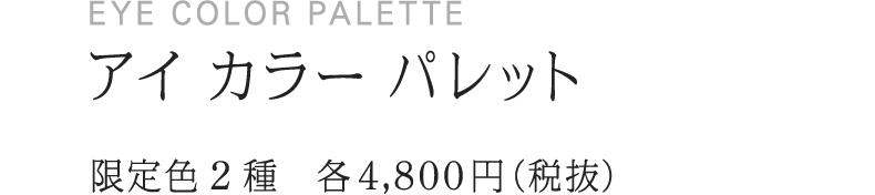 EYE COLOR PALETTE アイ カラー パレット